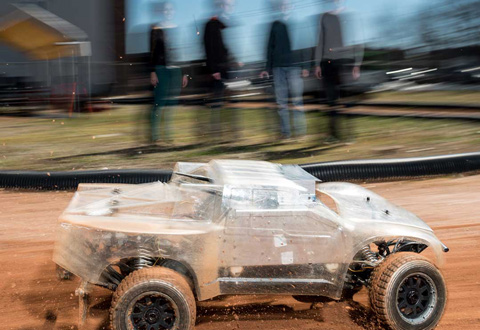 Monster Truck on a dirt racing faciclity